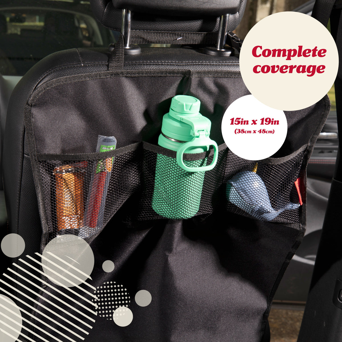 Car Seat Protector Kick Mat (2 Pack)